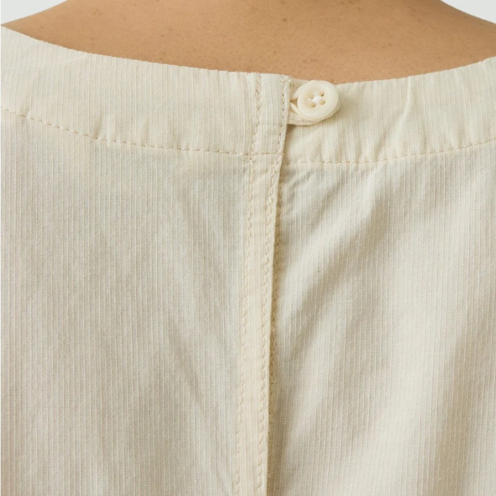 Toast Textured Cotton Poplin V-Neck Top XL - Picture 13 of 15